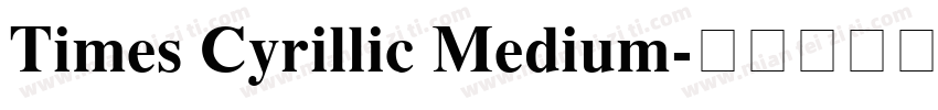 Times Cyrillic Medium字体转换